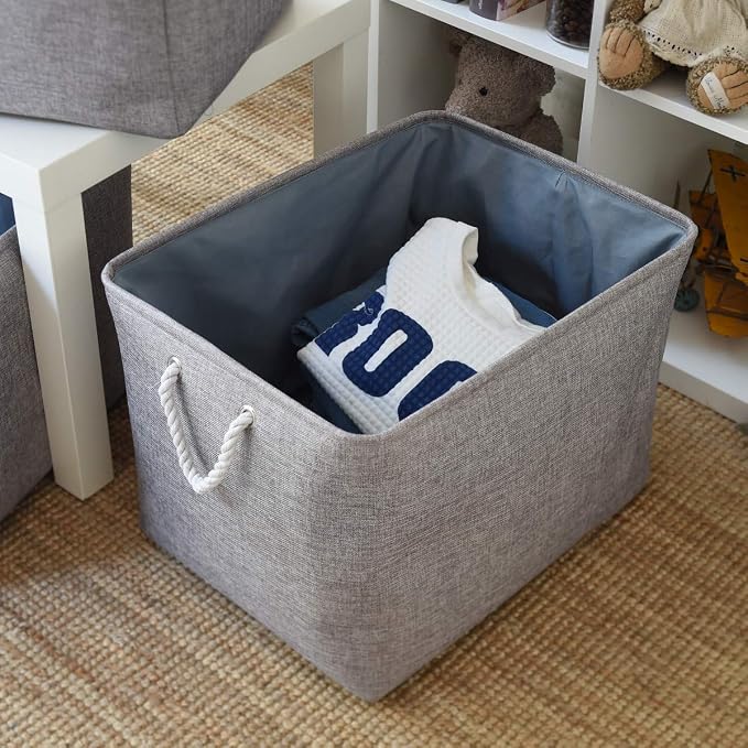 TheWarmHome Storage Baskets for Organizing, Sturdy Fabric Storage Basket - Image 4