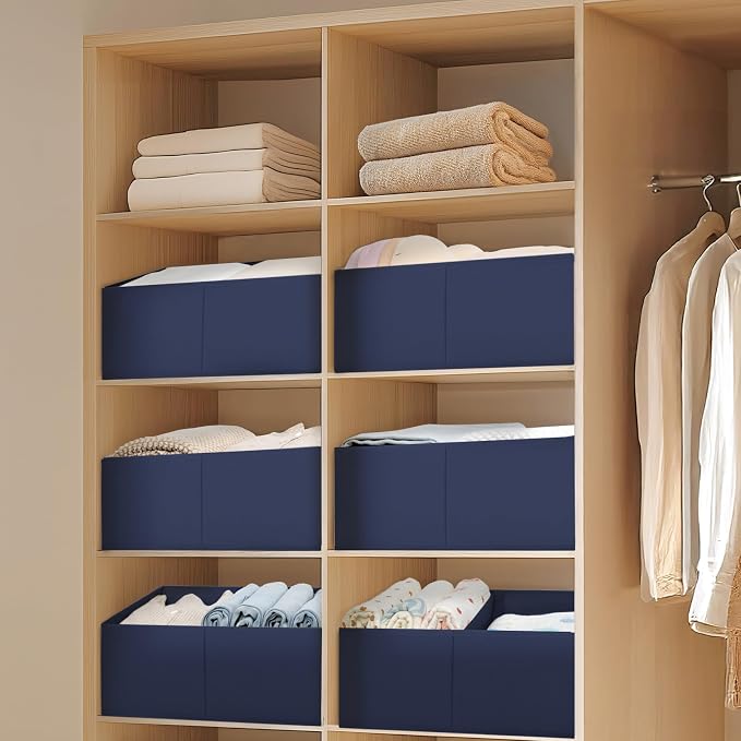 DIMJ Large Closet Shelf Organizer Bins 6 Packs - Image 5