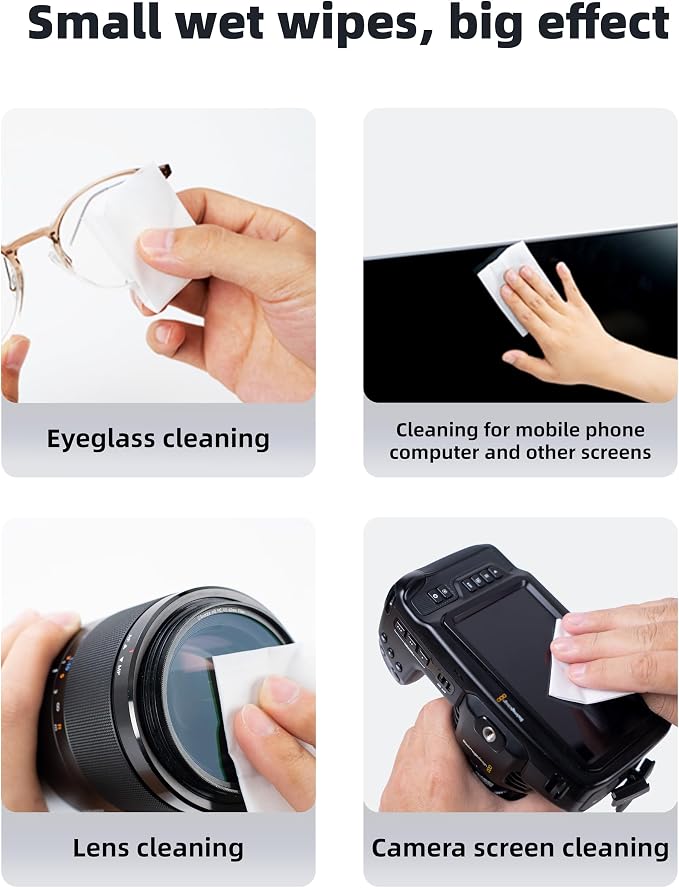 400 Count Lens Wipes for Eyeglasses, Eye Glasses Cleaner Wipes Pre-moistened - Image 10