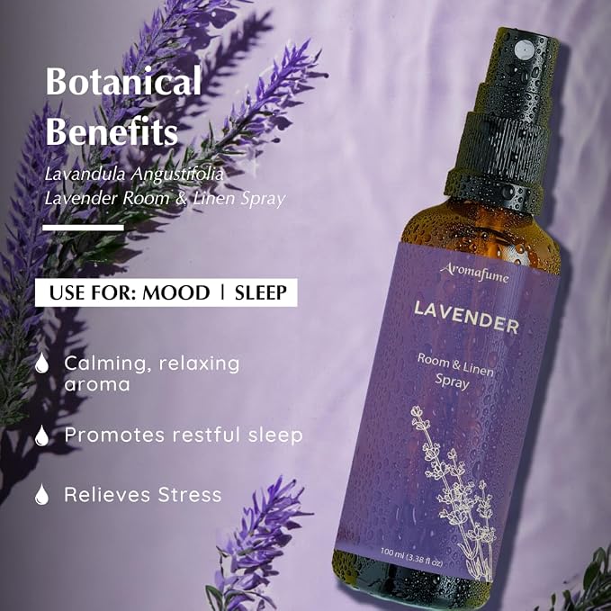 Lavender Room, Linen & Pillow Spray by Aromafume | 100ml/3.38 fl oz | - Image 2