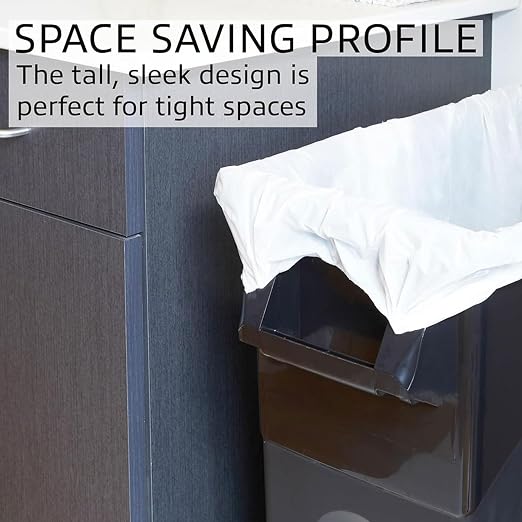 United Solutions Highboy Waste Container, 23 Gallon, Space Saving Slim Profile - Image 5