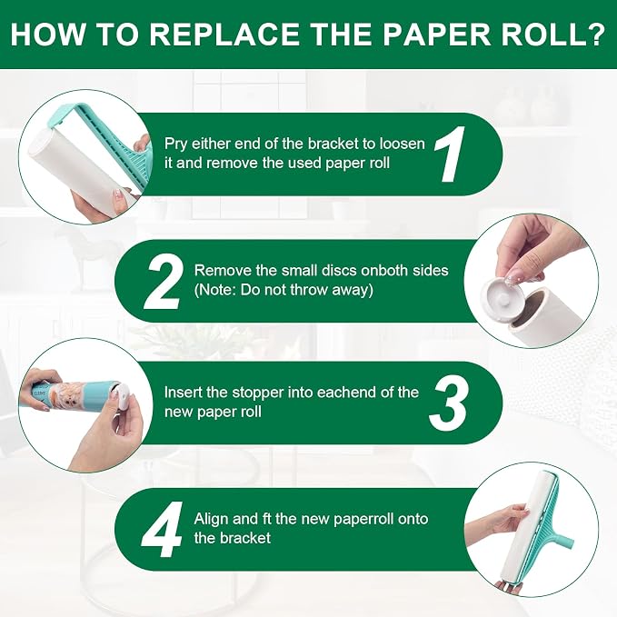 KeFanta 3Pcs Large Lint Roller Refills 11.8" Wide - Image 4
