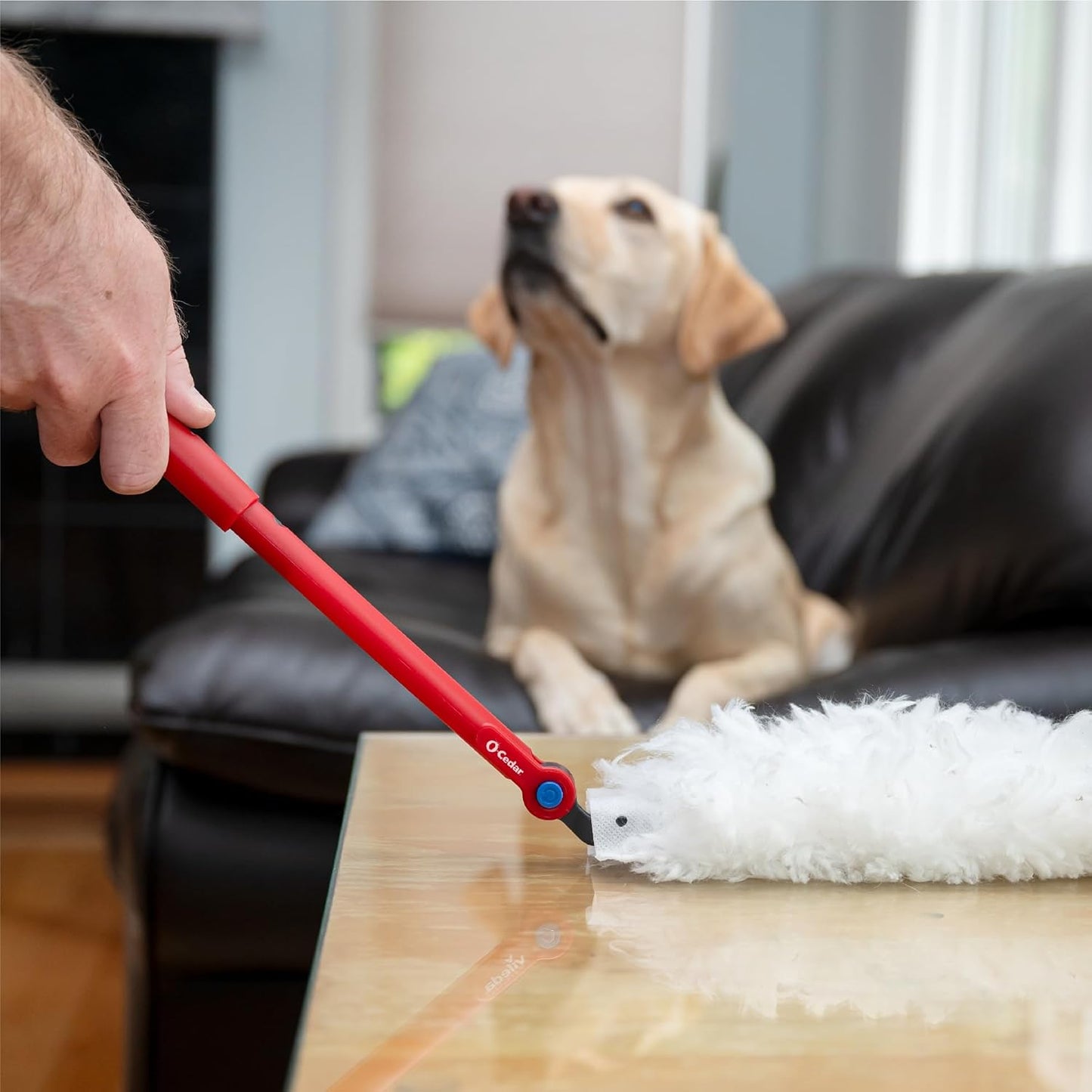 O-Cedar Flex & Catch Heavy Duty Dusting Kit with 3 Disposable Duster Refills | New & Improved Model | Extendable 3 Ft Handle with Stay-On Duster Hook | Traps 3X More Dust Than Feather Dusters