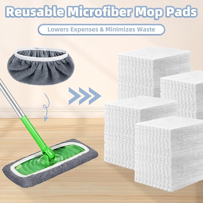 Reusable Dry Sweeping Cloths Microfiber Wet Pads Refill Compatible - Image 7