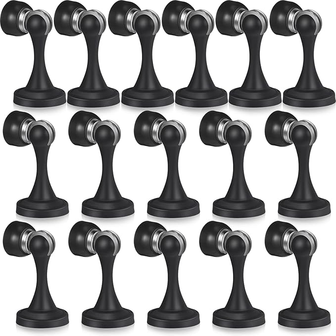 16 Pcs Magnetic Door Stoppers Stainless Steel Door Stops Magnetic Catch Holder by Shimeyao