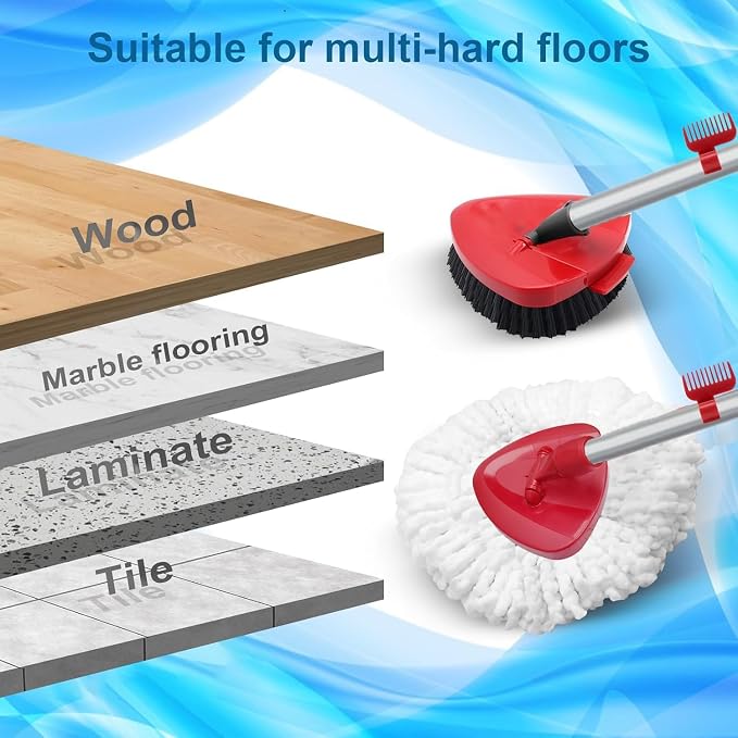 2 Pack Spin Mop Heads Replacement Compatible - Image 4