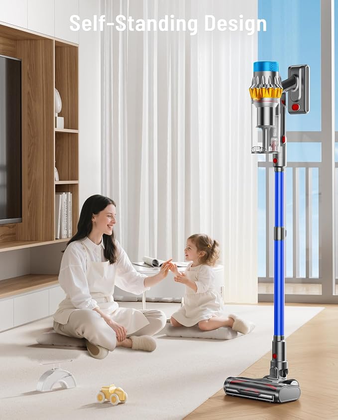 Cordless Vacuum Cleaner, 600W 50KPA 65Min Powerful Vacuum Cleaners - Image 4