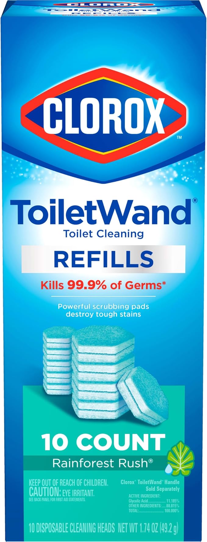 Clorox ToiletWand Toilet Cleaner Refills, Toilet brush, Rainforest Rush - Image 11