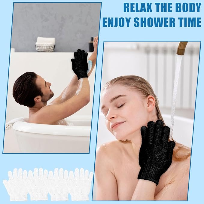 60Pcs Exfoliating Gloves Bulk, Exfoliating Body Scrubber Glove Exfoliator - Image 7