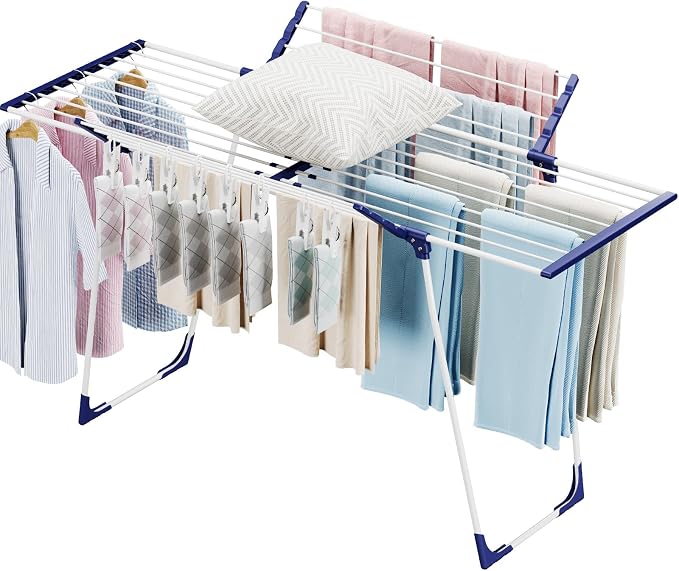 APEXCHASER Clothes Drying Rack, Foldable Gullwing Laundry Rack - Image 2