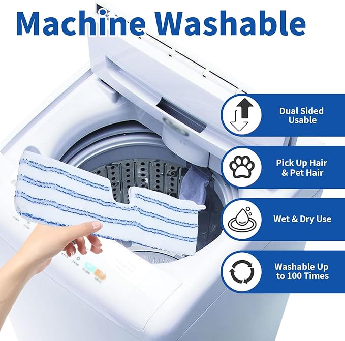 4 Pack Microfiber Mop Pads for O Cedar Mop Replace Head, Flip Mop Refills - Image 5