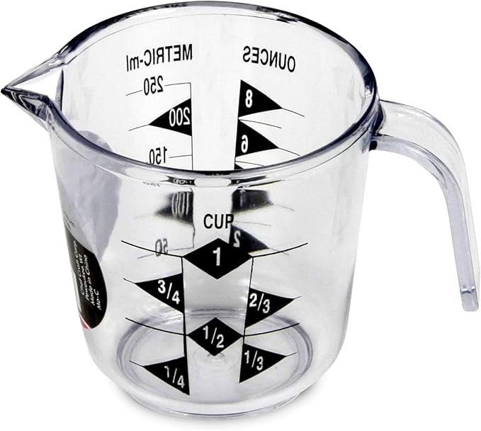 Chef Craft Select Plastic Measuring Cup, 1 Cup Capacity by ChefCraft