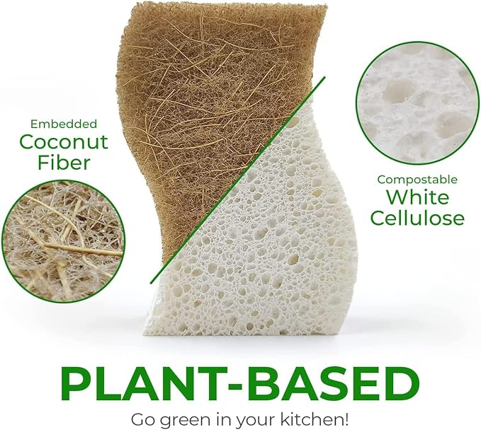 Biodegradable Natural Kitchen Sponge - Image 2