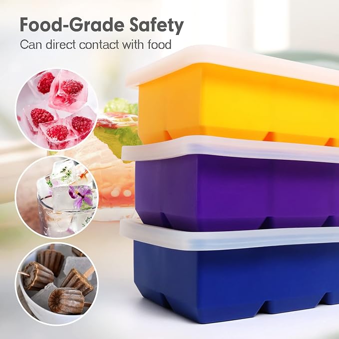 Silicone Ice Cube Trays 3 Pack - Image 6