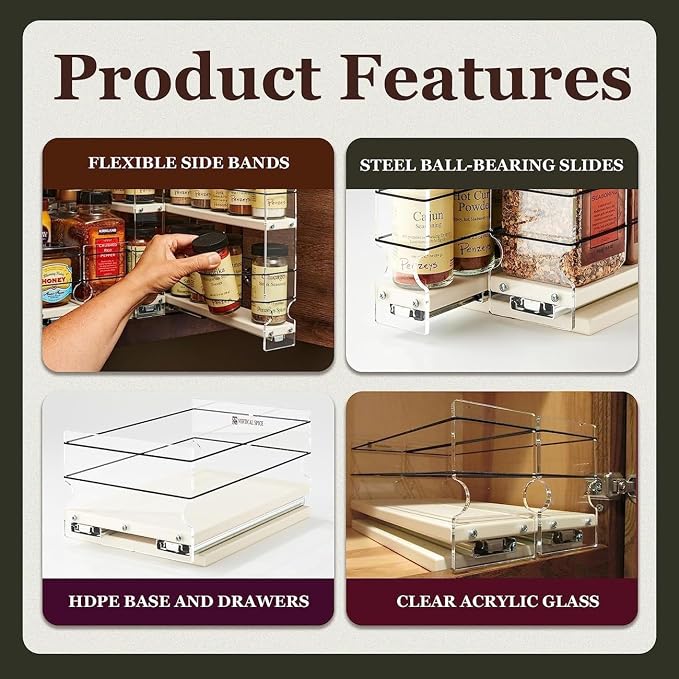 Vertical Spice Combo Spice Rack Drawer - Image 8
