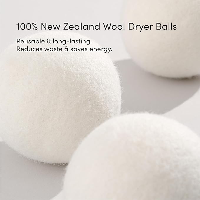Dirty Labs | 100% New Zealand Wool Dryer Balls | 3 Balls | Shorten Drying Time - Image 2