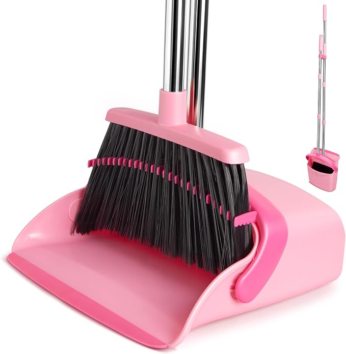 Broom and Dustpan Set, Dustpans by XXFLOWER