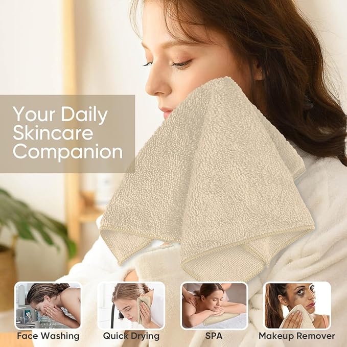 HOMEXCEL Microfiber Washcloths 24 Pack, Highly Absorbent and Soft Face Towel - Image 4