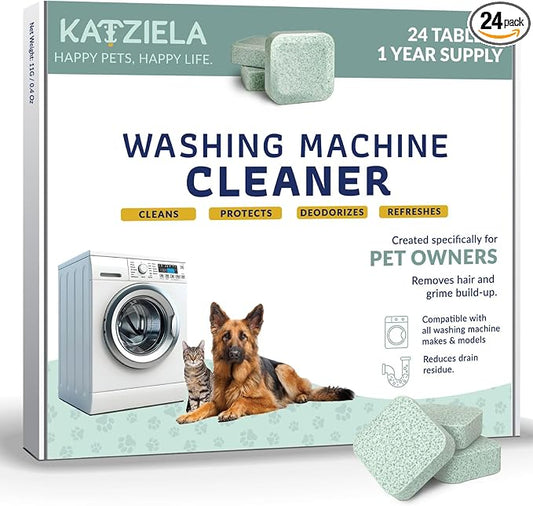Katziela Washing Machine Cleaner Tablets – 24 Pack – Formulated by Katziela