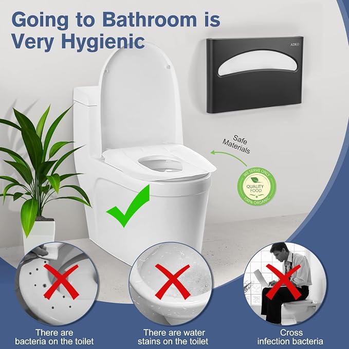 Toilet Seat Cover Dispenser Wall Mounted SUS 304 Stainless Steel - Image 4