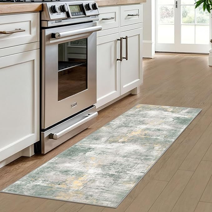 IOHOUZE Abstract Runner Rug 2x6 Ft Washable Runners - Image 2