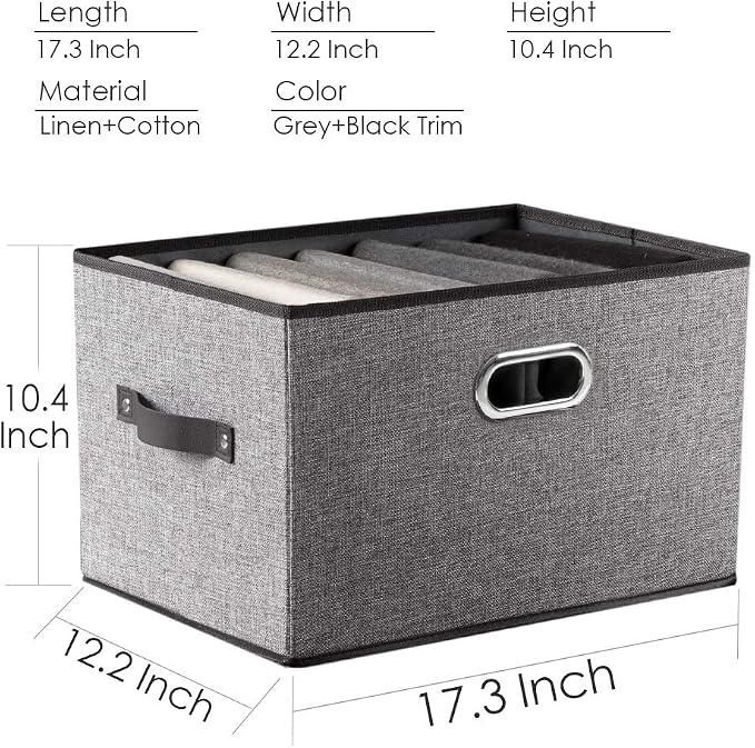PRANDOM Larger Collapsible Storage Bins - Image 6