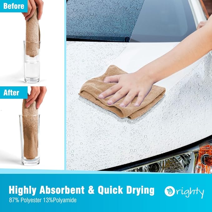 Orighty Microfiber Cleaning Cloth, 12 Pack Microfiber Towels - Image 3