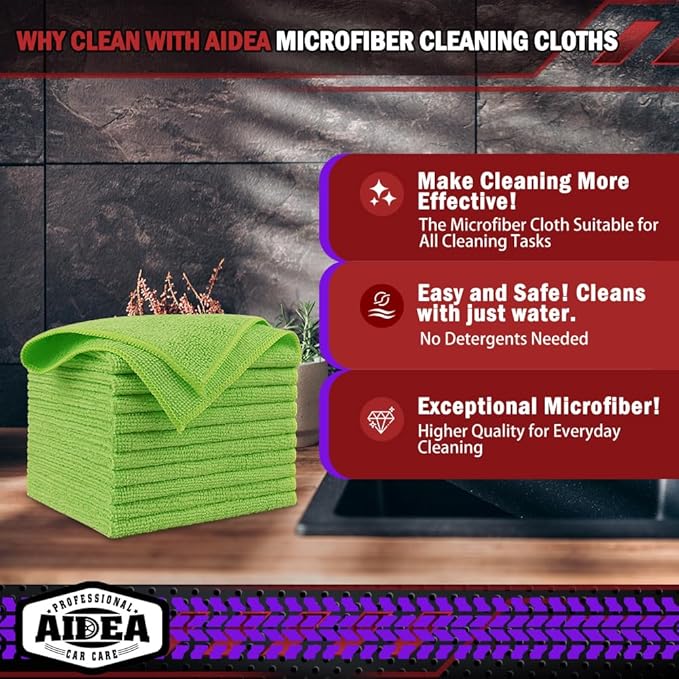 AIDEA Microfiber Cleaning Cloth, Microfiber Towels - Image 2
