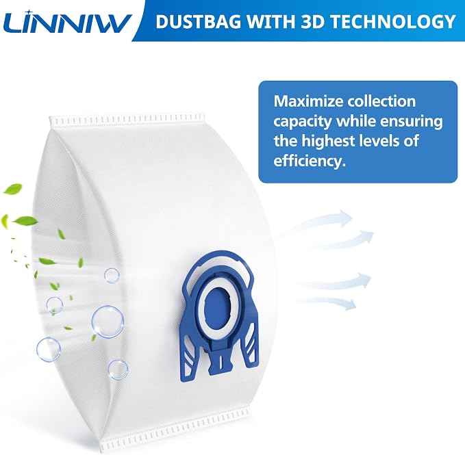 20 Pack 3D Airclean GN Vacuum Bags Compatible - Image 9