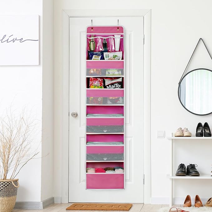 Univivi 6-Shelf Over Door Hanging Organizer Fabric Baby Door Storage - Image 5