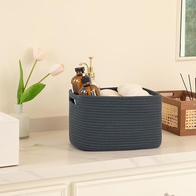 OIAHOMY 4 Pack Storage Baskets for Organizing, Cube Storage Bins for Shelves - Image 5