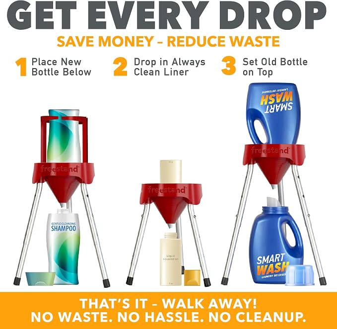 Freestand™ Bottle Emptying Kit – No More Wasted Product – Get Every Last Drop - Image 2