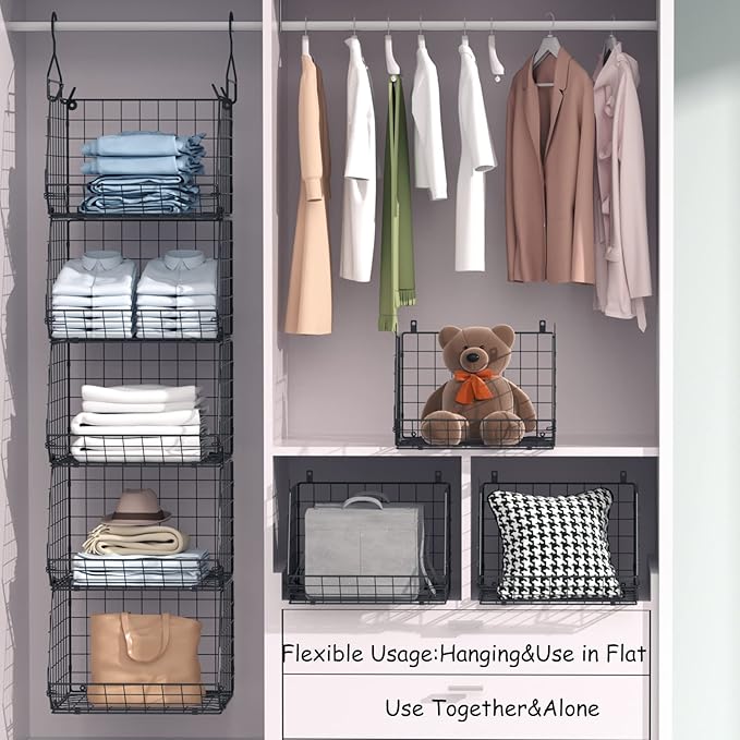 4 Tier Closet Hanging Organizer, Closet Organizers and Storage - Image 5