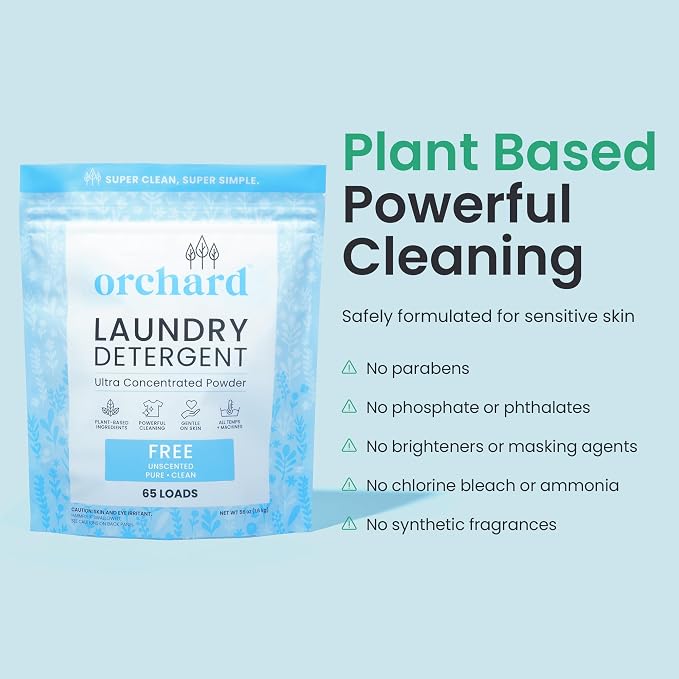 Orchard Laundry Detergent Powder Natural Deep Cleaning Laundry Powder - Image 3