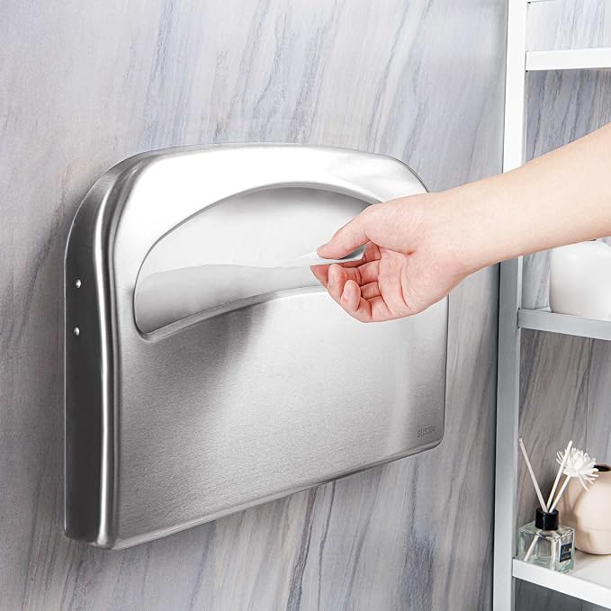 Toilet Seat Cover Dispenser Wall Mount Commercial, Half Fold Toilet Seat Cover - Image 6
