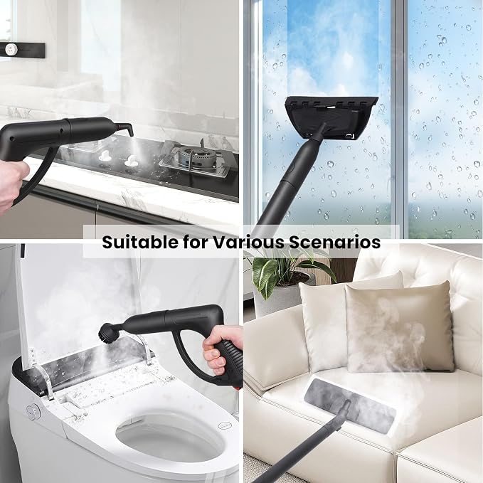 Steam Cleaner 1.5L Steamer for Cleaning Fast Heating 6-in-1 Multi-Surface - Image 3