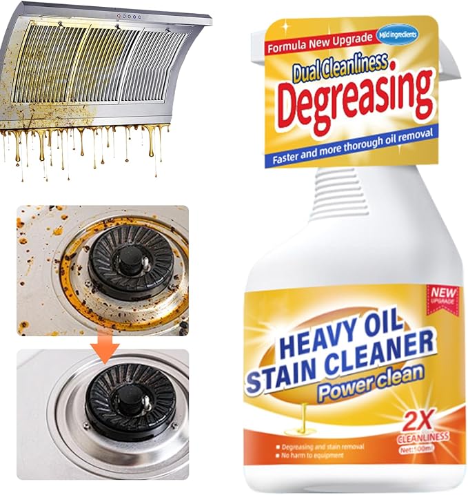 Kitchen Heavy Oil Cleaner, 2025 Newly Upgraded Heavy Duty Oil Stain Remover by Dawmud
