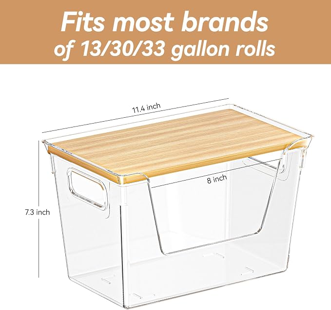 2 Pack Stackable Storage Trash Bag Holder - Image 5