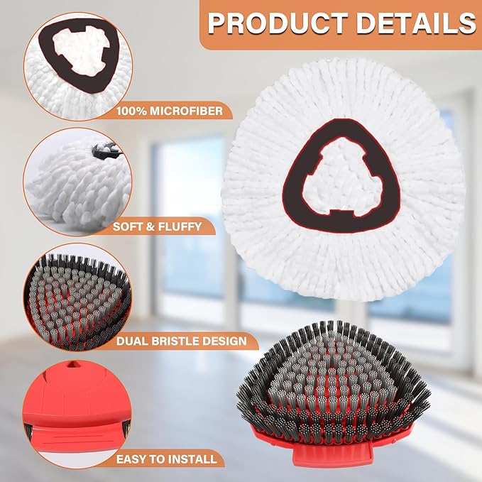 5 Pack Spin Mop Head Replacement - Image 3