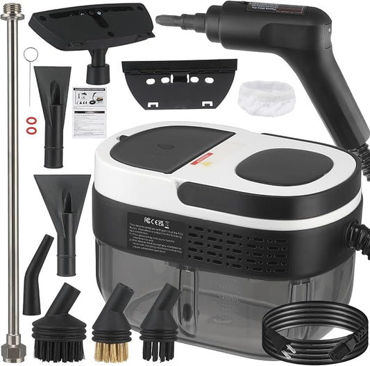 Steam Cleaner, 3-Level Adjustable Handle, 15s Heat-Up, 1.69 Quarts Tank by CKductpro