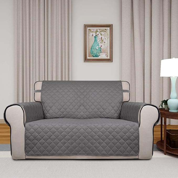 PureFit Reversible Quilted Sofa Cover, Water Resistant Medium Slipcover - Image 2