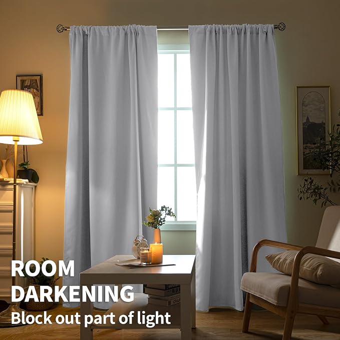 BGment Rod Pocket Room Darkening Curtains - Image 2