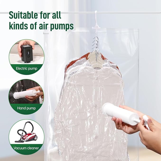 Hanging Vacuum Storage Bags For Clothes - Image 6