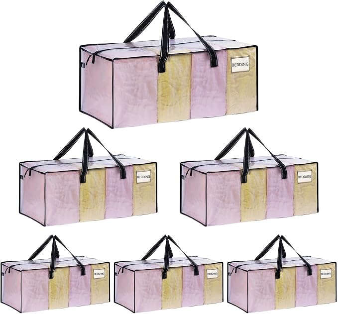 VENO 6 Pack Moving Bags Extra Large Storage Bags by Veno
