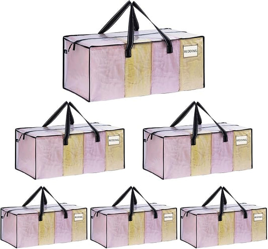 VENO 6 Pack Moving Bags Extra Large Storage Bags by Veno