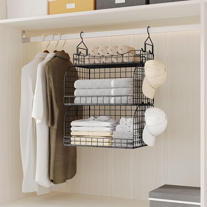 HapiRm Hanging Closet Organizer Storage - Image 5