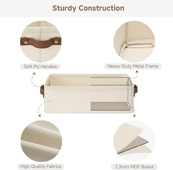 StorageWorks Narrow Storage Bins, Small Basket - Image 3