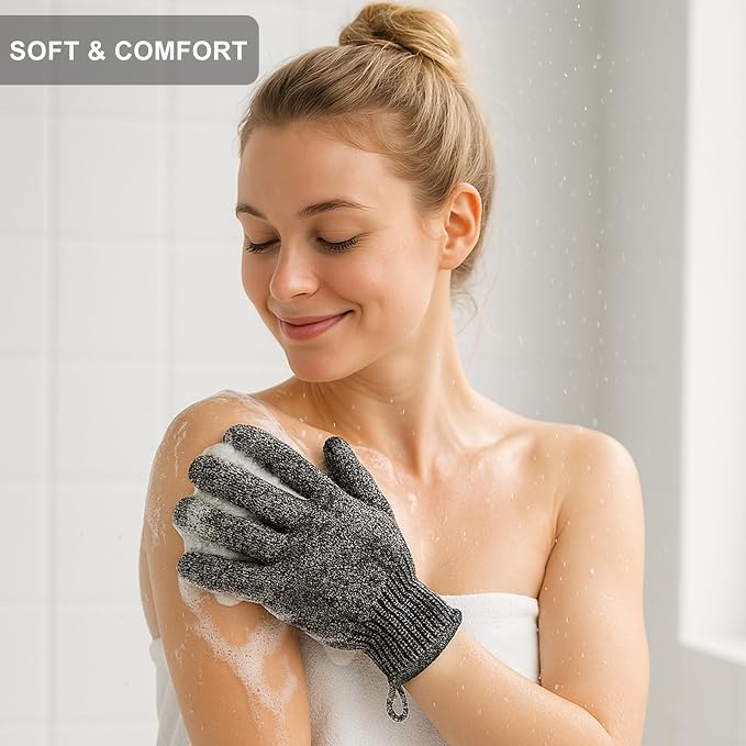 Exfoliating Gloves with Hanging Loop - Image 5
