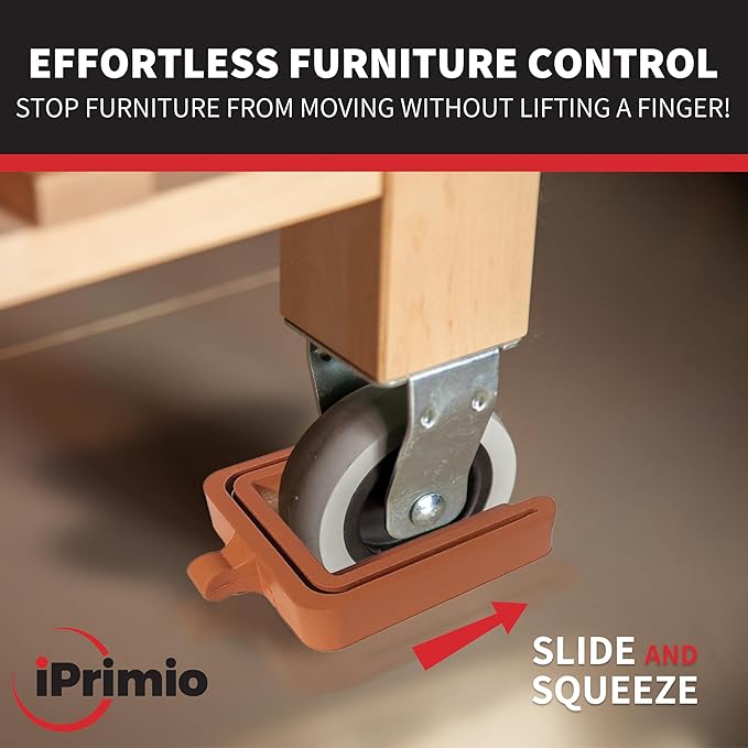 iPrimio No Lift Wheel Stoppers for Rolling Furniture - Image 2