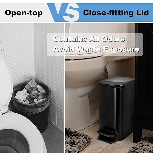 TrashAid Small Bathroom Trash Can - Image 5
